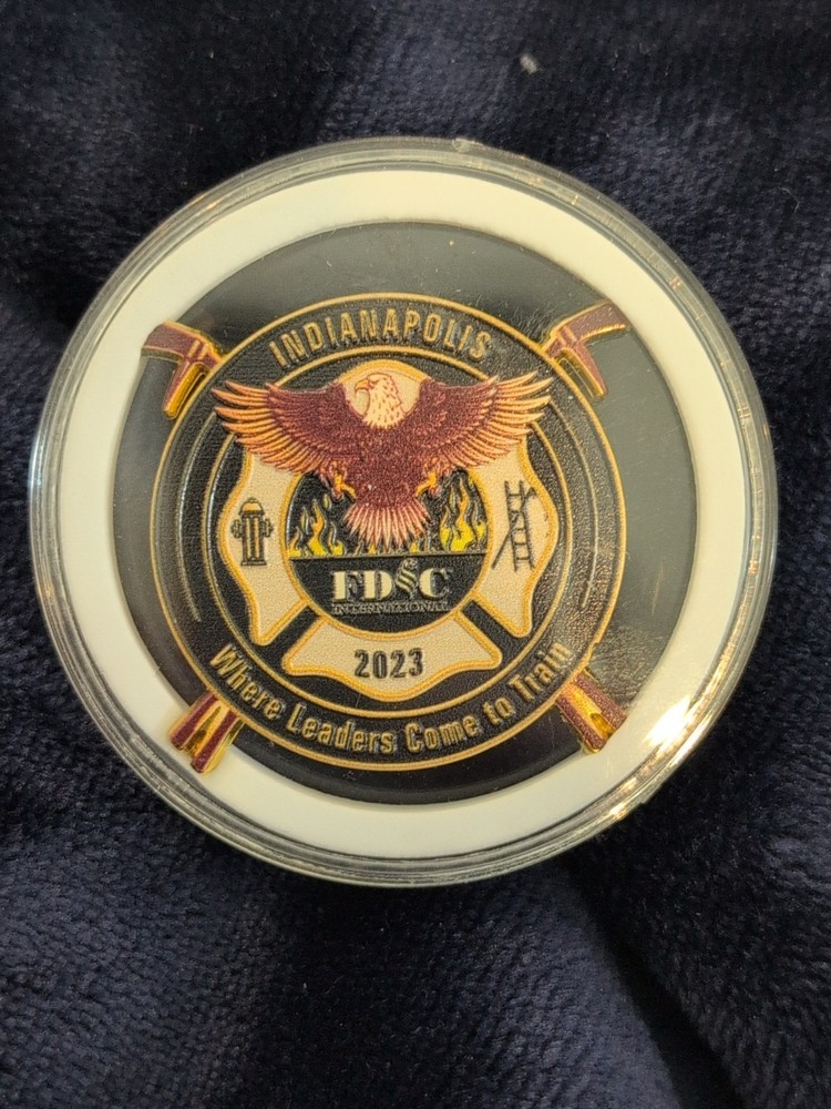 Fire Dept. Instructor Conference Challenge Coin 2023 Indianapolis ID