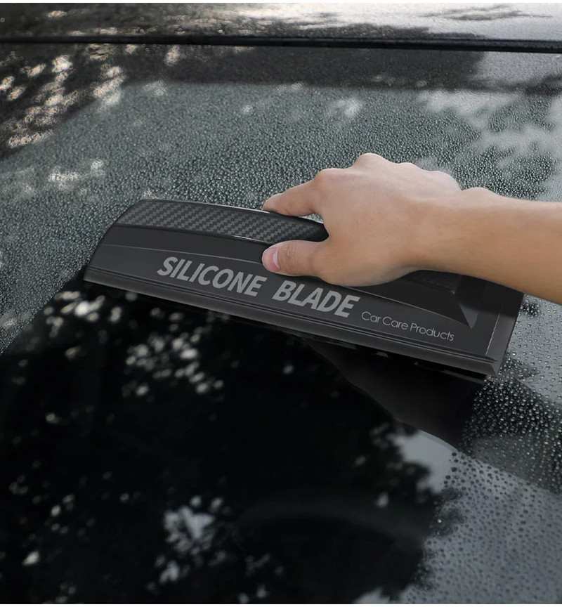Soft Silicone Squeegee Tool for Car Wraps & Window Cleaning - Non-Scratch Design