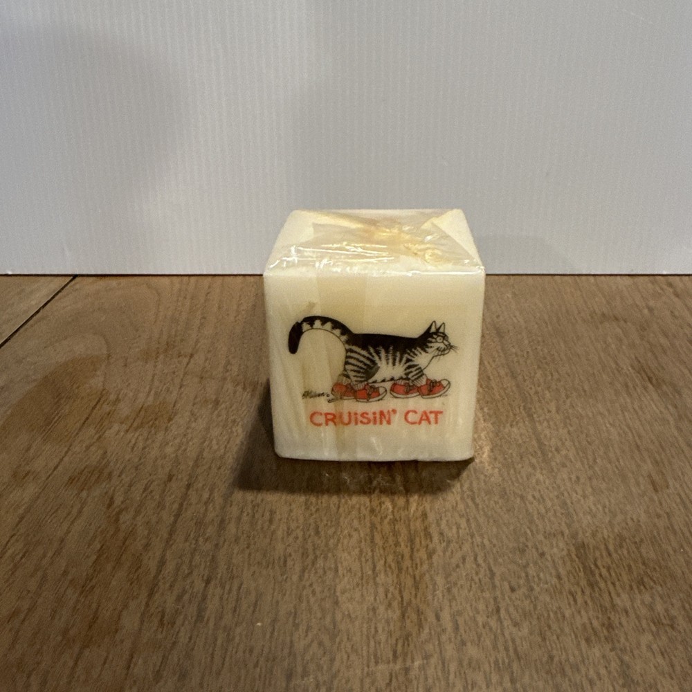 Kliban Cat Cube Candle Brand New