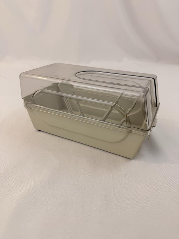 Vintage Floppy Disc Container Clear Lid Plastic FD351-51 Fast Ship!!