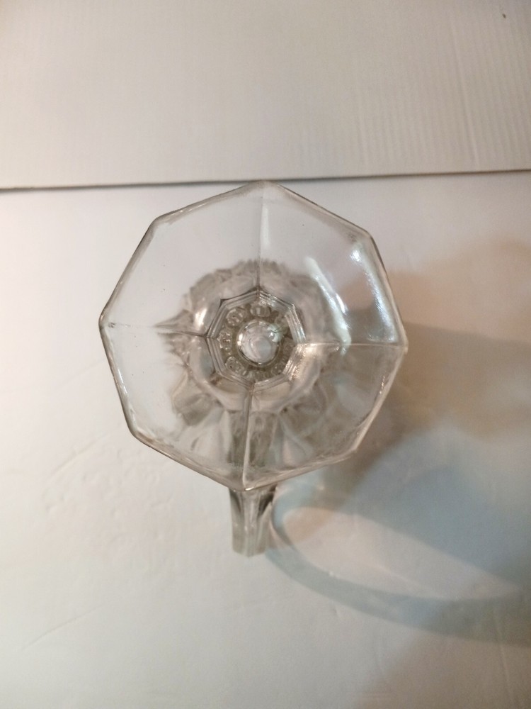 Glass Footed Detailed Pitcher Pre Owned