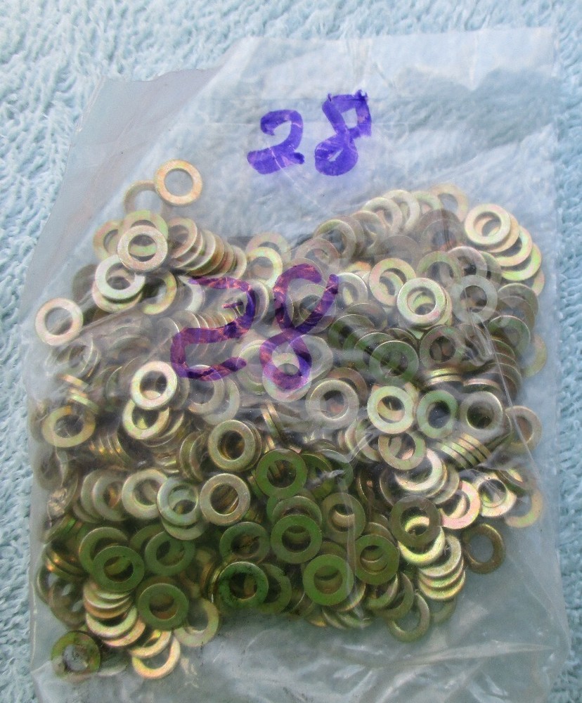 #4 Steel Flat Washers 400 Pieces