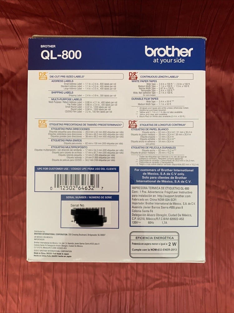 *NEW* Brother QL-800 High-Speed Professional Label Printer