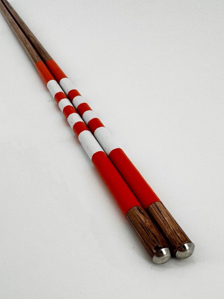 Golf Hickory Alignment Sticks Orange White