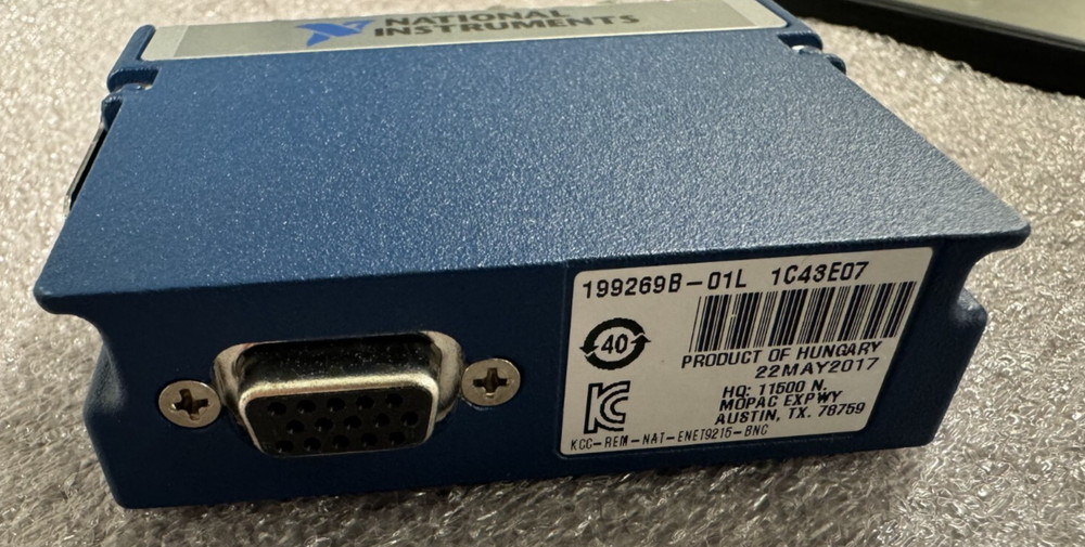 National Instruments NI 9215 with BNC Analog Input