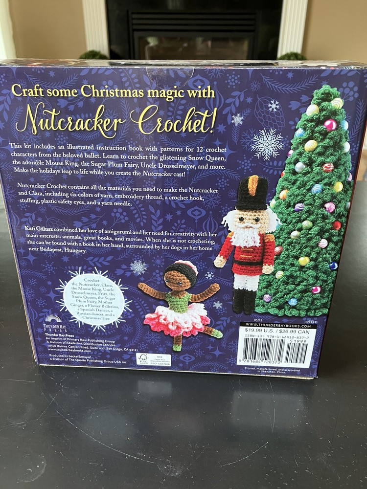 Nutcracker Crochet Kit - Clara & Nutcracker - Christmas Ballet + 76 Pg Manual!