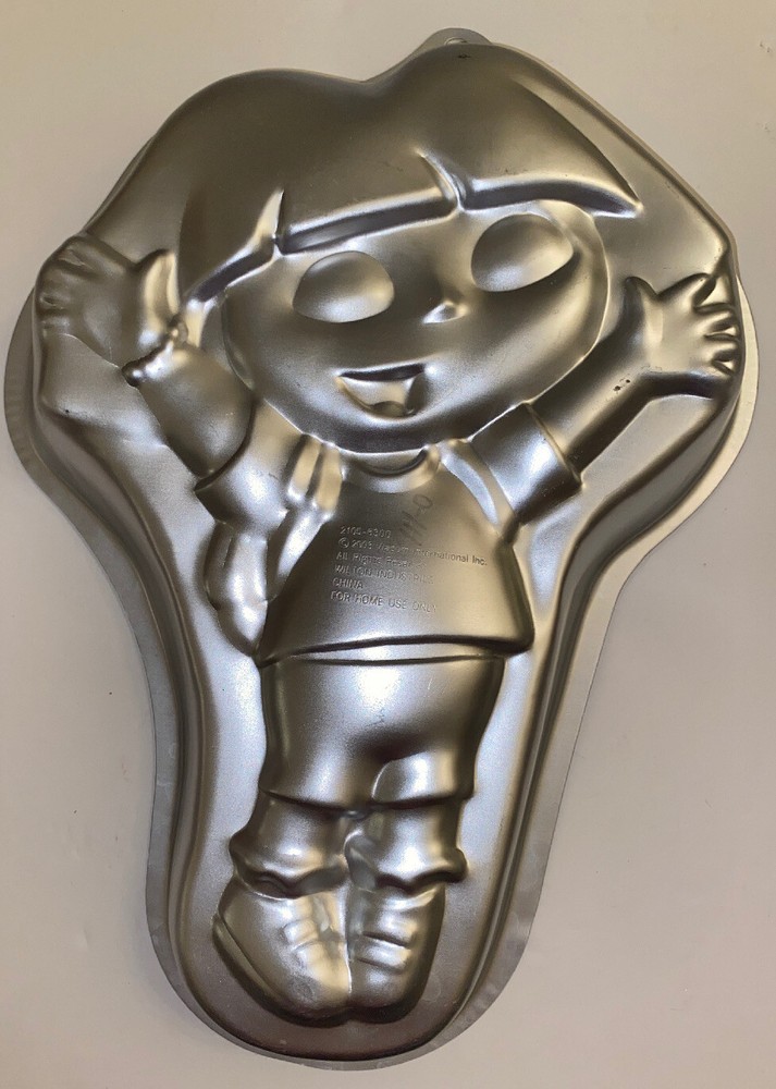 Wilton Cake Pan DORA THE EXPLORER Nick Jr Viacom 2003 with Label