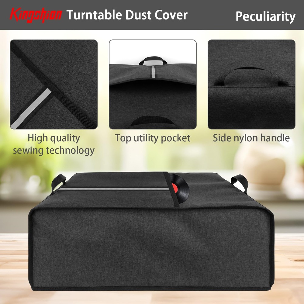 Turntable Dust Cover, Record Player Protective Case, Dust and Scratch Proof, ...