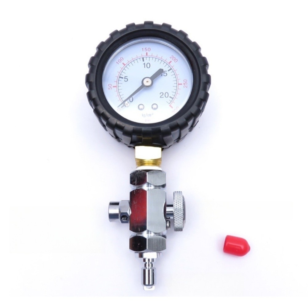 300PSI Gauge Brass Regulator Adjustable Regulator Compact Design For First Stage