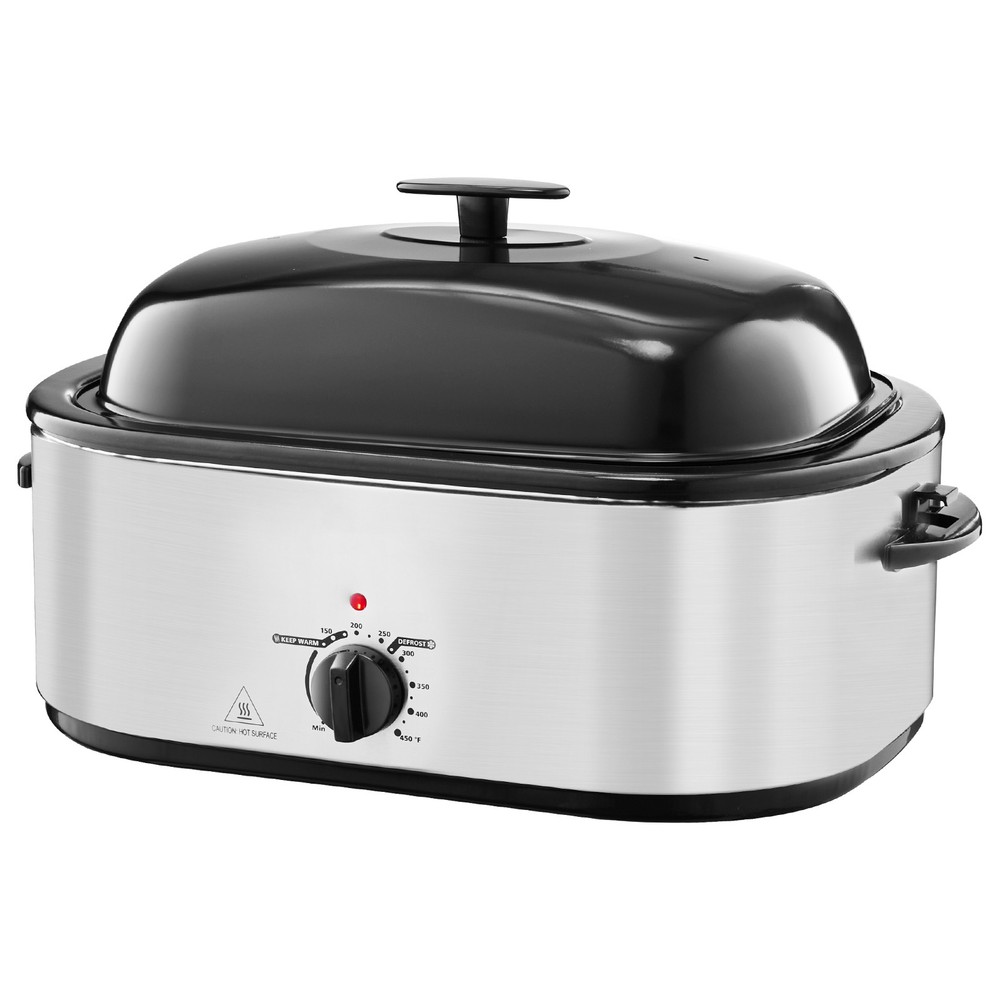 Uimoso Electric Roaster Oven 24QT with 3-Compartment Buffet Server