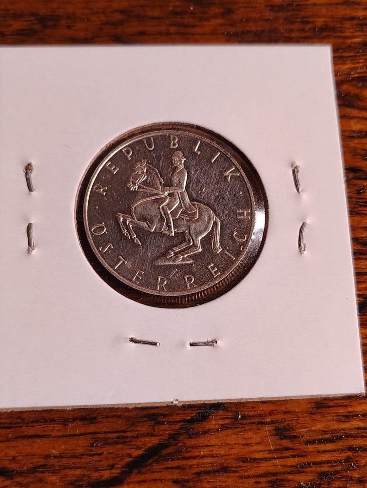 1965 Austria 5 Shilling Silver Coin