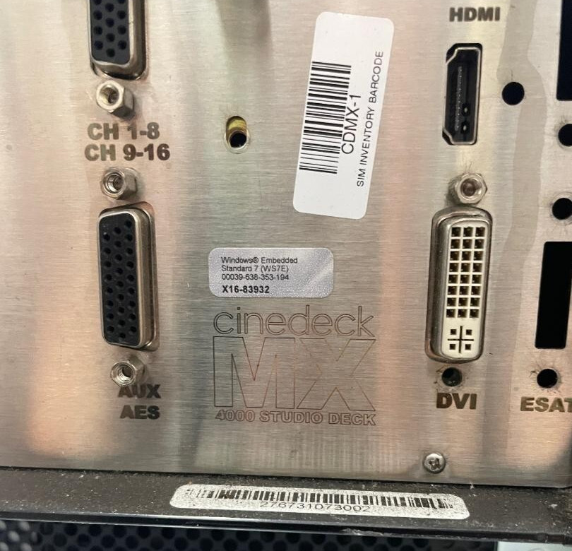 Tektronix Cinedeck MX 4000 HD Studio Deck . Please read descriptions.