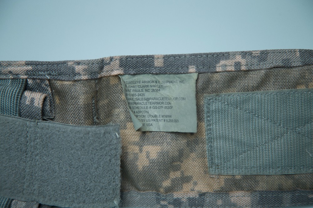Pre MSA Paraclete Double Mag Pouch Molle ACU Pattern