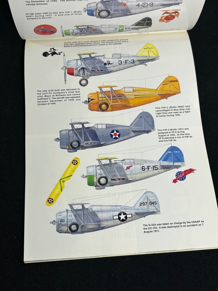 Grumman Biplane Fighters In Action Book