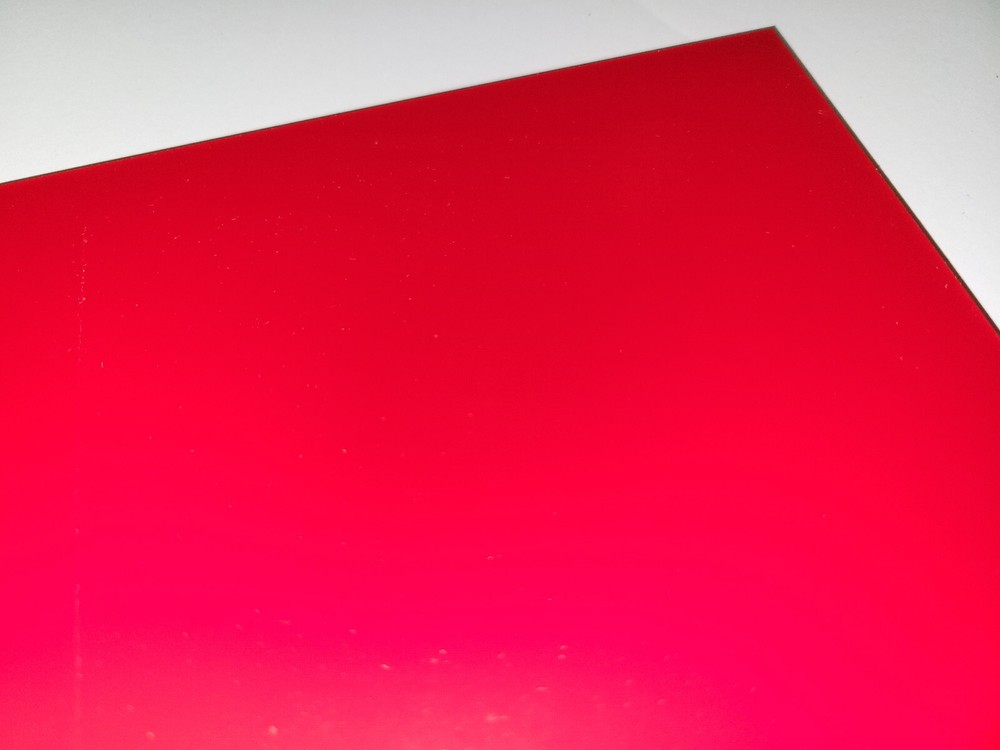 1/8" x 6" X 6" URETHANE / POLYURETHANE 95 A RED SHEET