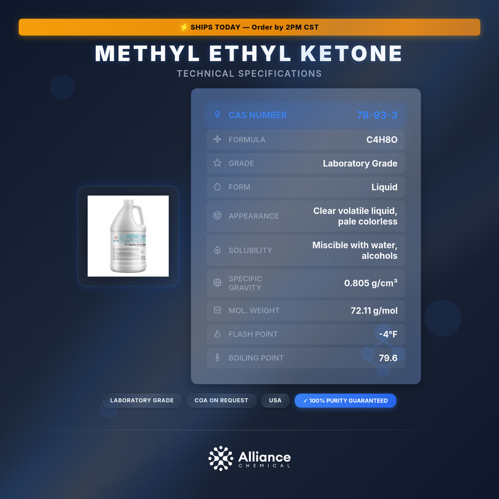Methyl Ethyl Ketone (MEK) - 1 Gallon