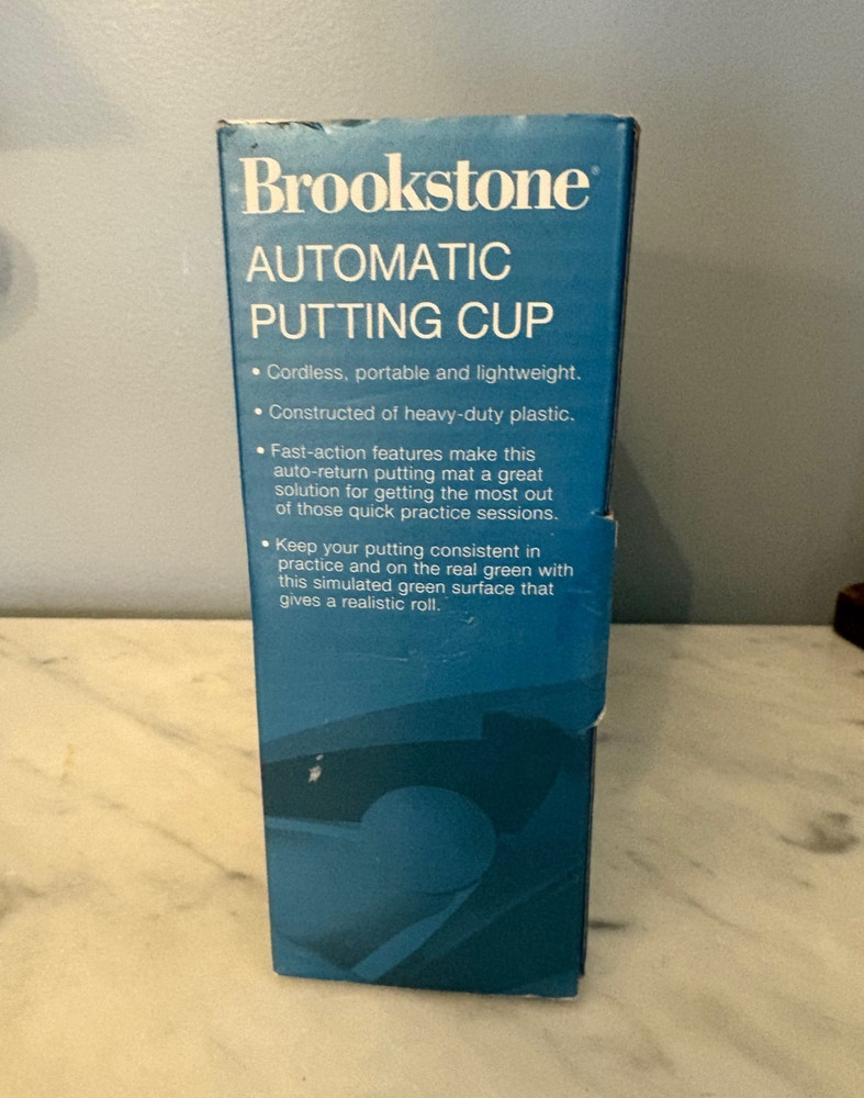 Brookstone Automatic Golf Putting Cup Automatic Ball Return