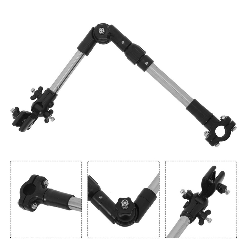 Stroller Umbrella Holder Wheelchair Clamp Adjustable for Rolling