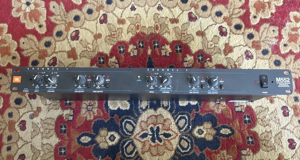 JBL M552 Stereo/Mono Channel Divider Network Variable Crossover Rack Gear