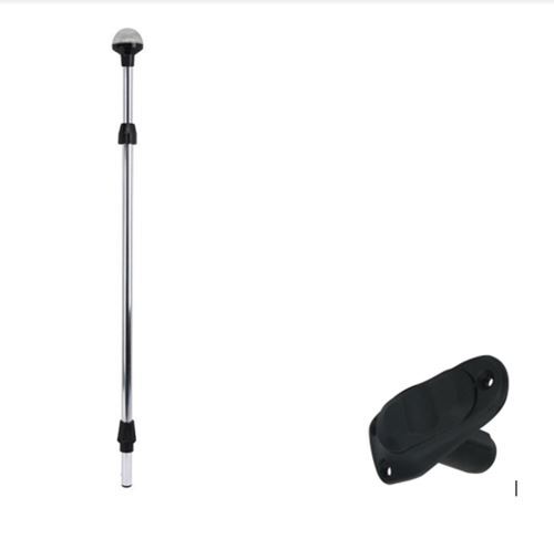 Relaxn Anchor Light with Rect Base, LED Telescopic SML 360 Degree Plug-In White