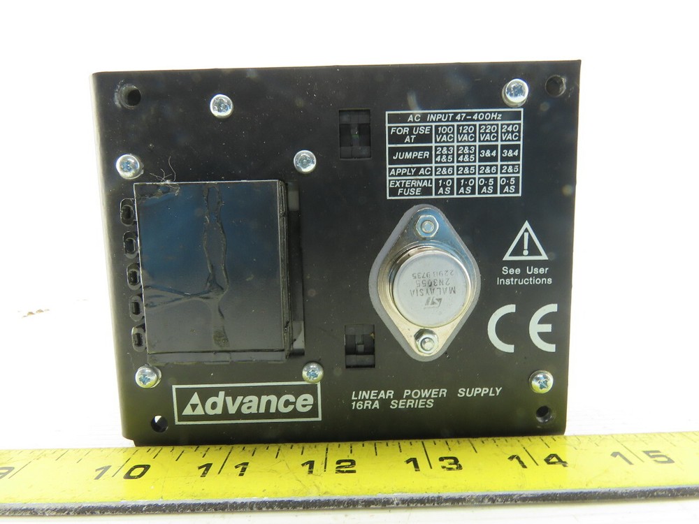 Advance 16RA24012 100-240V Input Linear Power Supply 24VDC Output