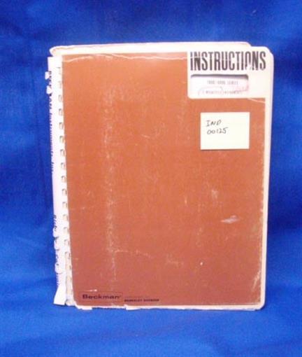 Beckman 7000/8000 Manual w/SCHEMATICS
