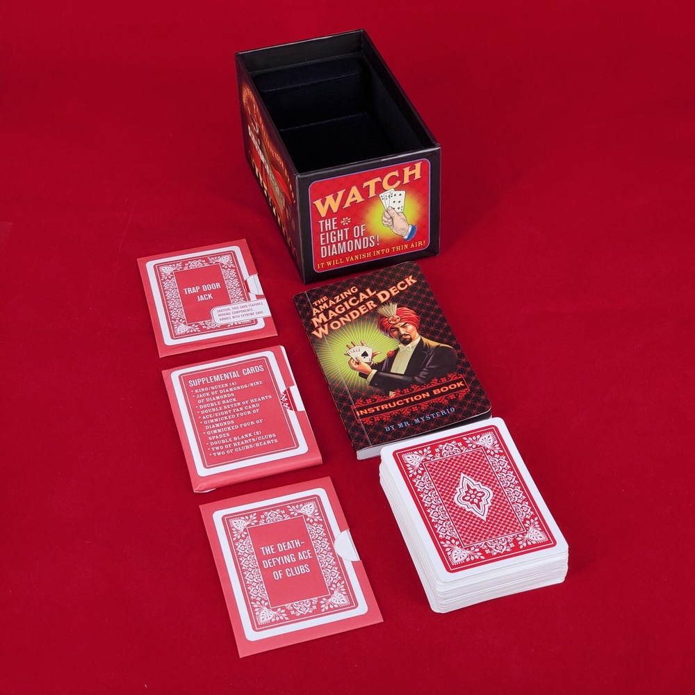 The Amazing Magical Wonder Deck Magic Trick Illusion Card Deck Complete