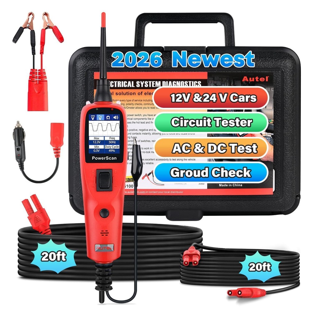 Autel PowerScan PS100 Electrical Circuit System Power Probe Tester Tool 12V/24V