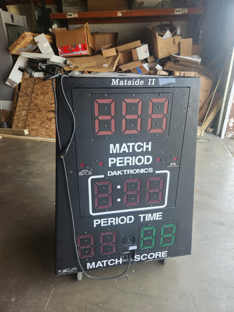 Daktronics matside II wrestling 3 sided scoreboard