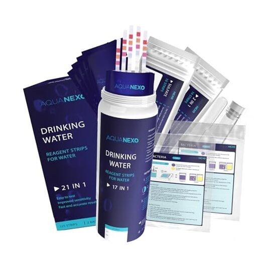 21 Parameters, 125 + 20 Drinking Water Test Strips + 2 x Coliform Bacteria