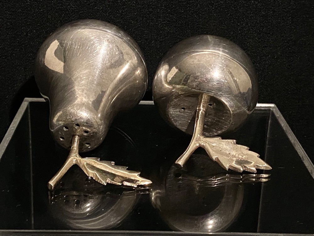 Mid Century Gorgeous Silver Plated Indian Condiment Set