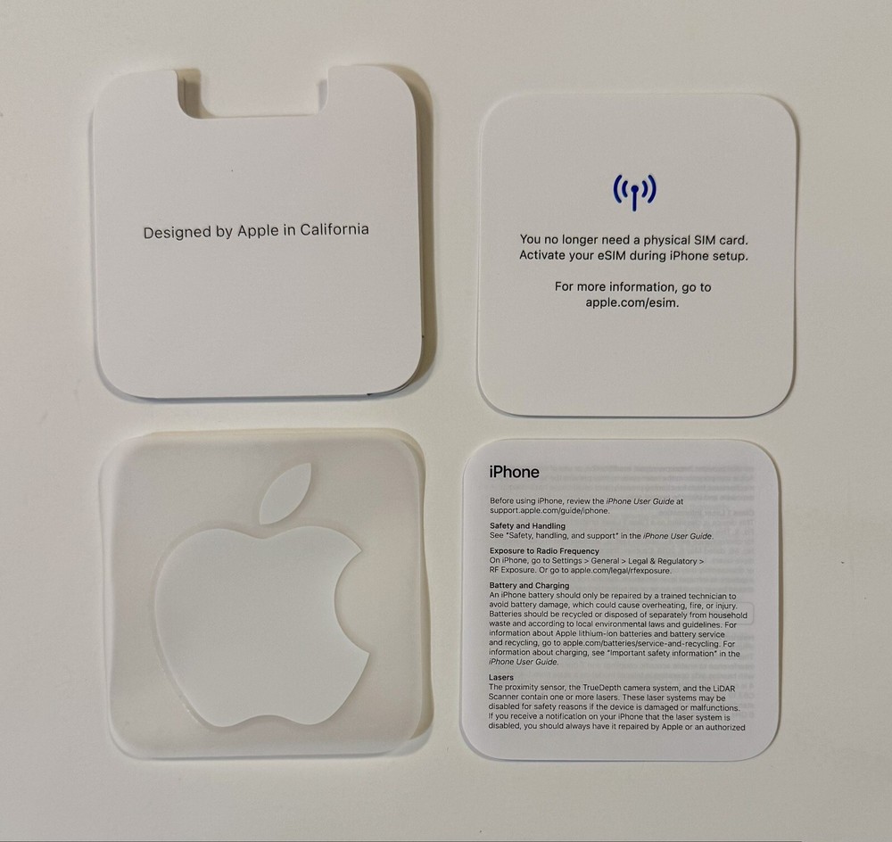 Apple A2846 iPhone 15 Blue 128GB - Empty Box ONLY