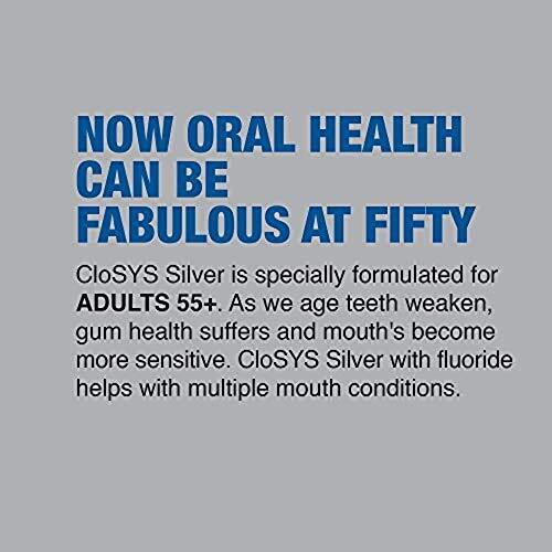 2-Pack CloSYS Silver Fluoride Toothpaste for Adults 55+, 3.4 oz Gentle Mint