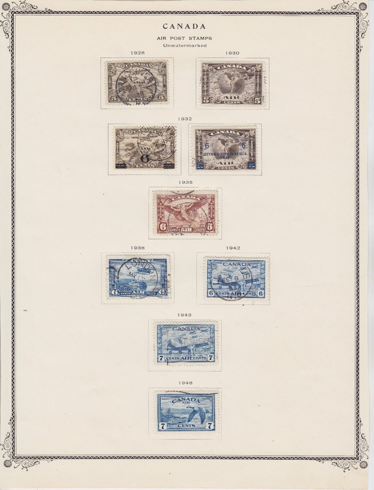 CANADA 1928/1960, 150 STAMPS, VARIETIES