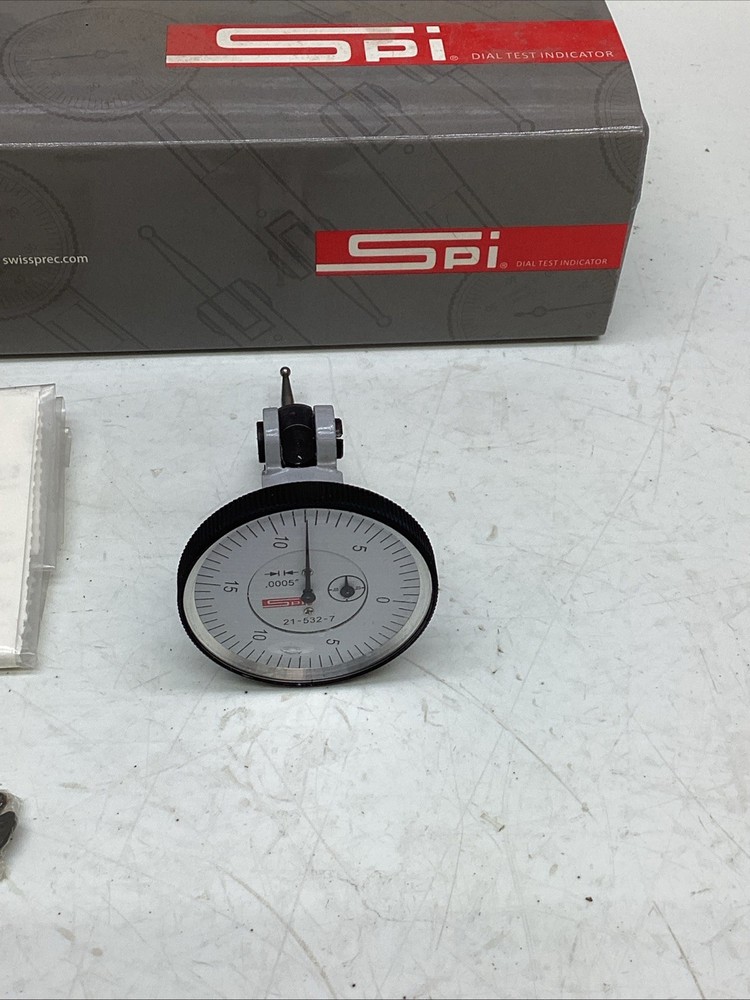 SPI Dial Test Indicator 21-532-7 .0005” NIB