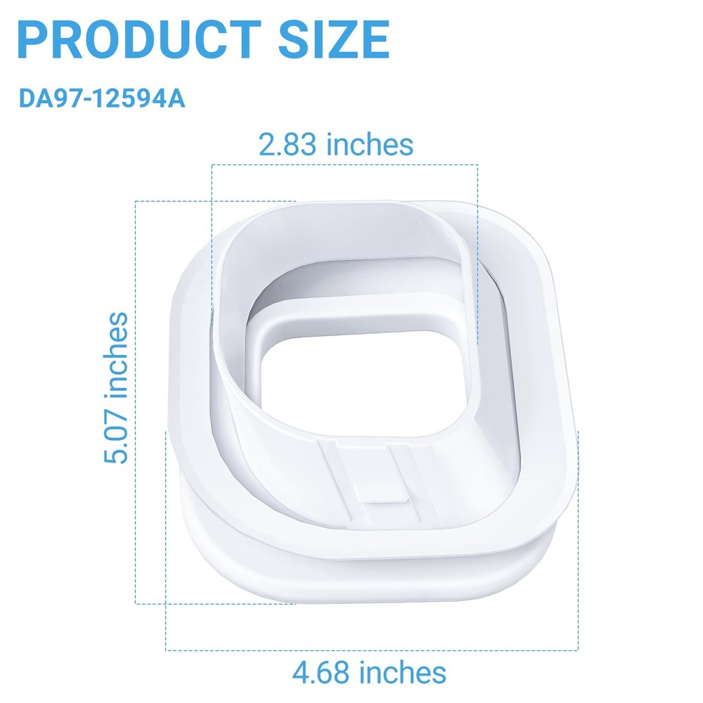 DA97-12594A Ice Chute Gasket Replacement Kit for Samsung Refrigerator...