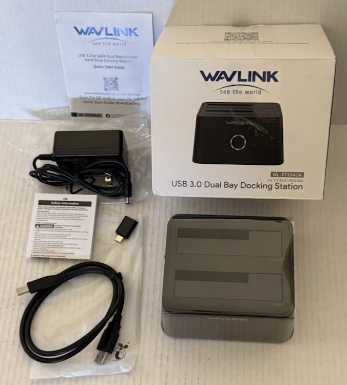 USB 3.0 Dual Bay Docking Station