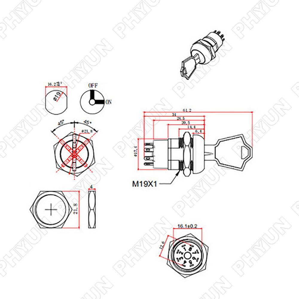 Spare Start On/Off Ignition Switch Lock With 2 Keys For Pride Mobility Ccooters