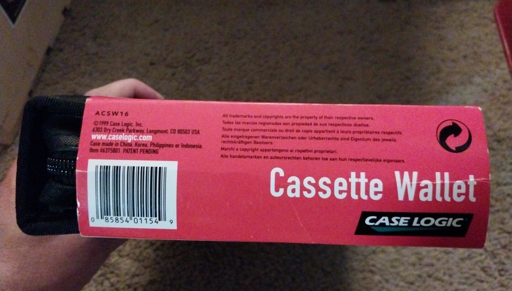 Case Logic ACSW 16 - Cassette Tape Wallet VTG NOS
