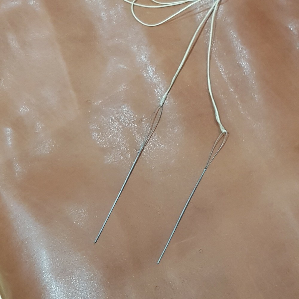 Shoemakers Needle Wax Thread Wire Needles Bristles Hand Sewing Leather Work