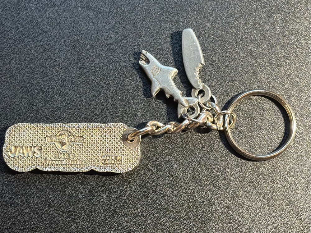 Universal Studios Jaws Shark Movie Dangle Charm Keychain