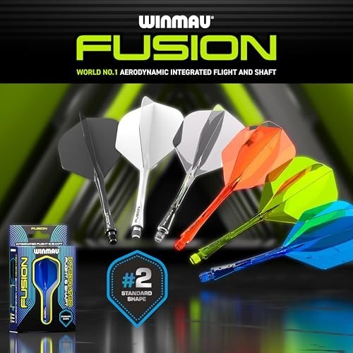 Integrated Flight & Shaft System Darts - No.2 Shape, Short/Intermediate/Medium,