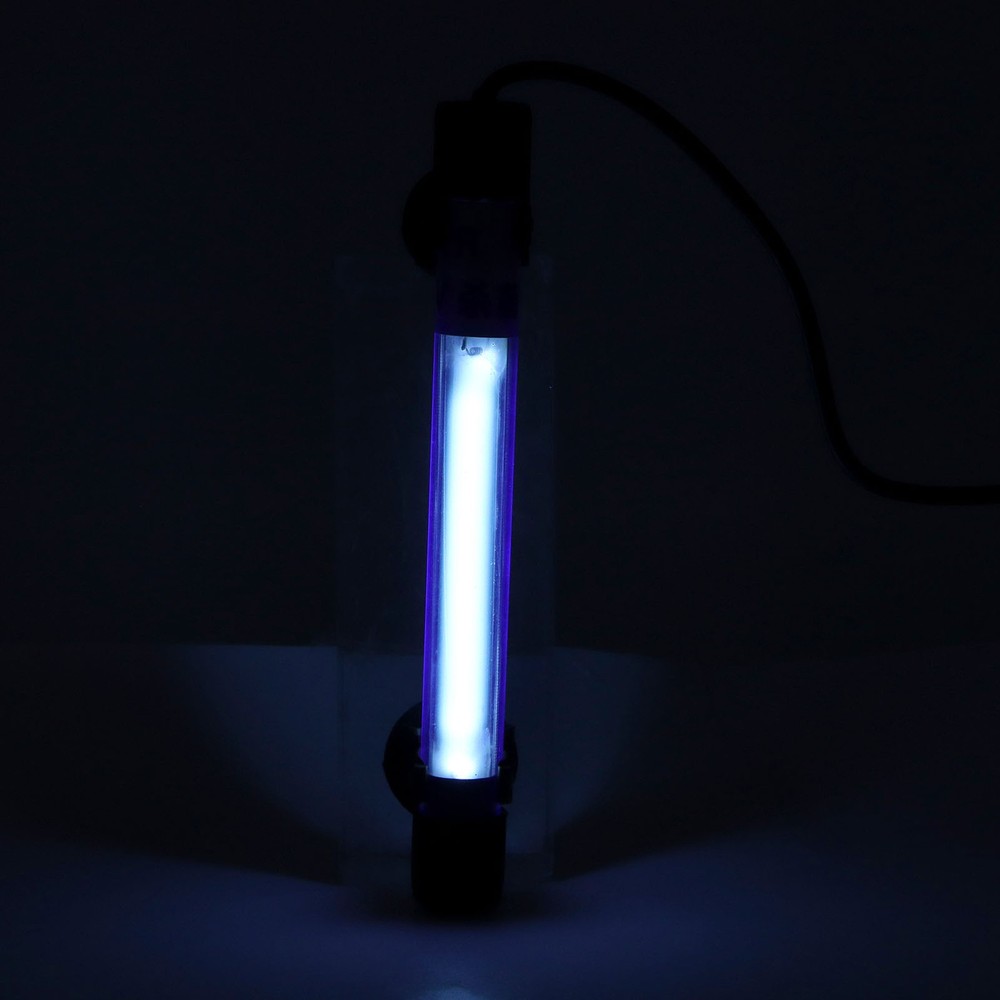 Aquarium Clean Light 7W Mini Algae Removal Light Waterproof for Fish Tank Timer