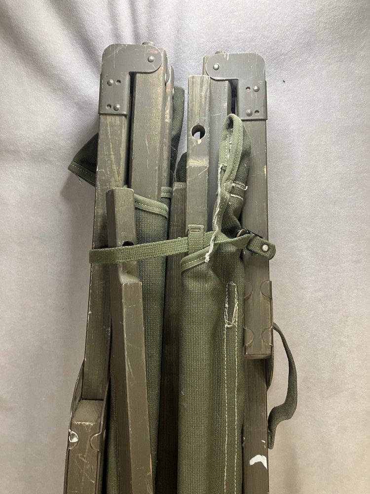 Vintage 1952 U.S. Army folding cot