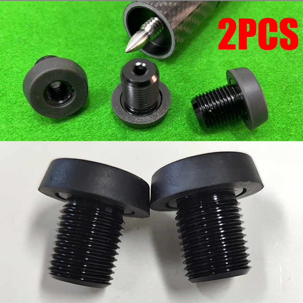 2PCS Billiard Rubber Bumper Pool Block Butt Connected Extension For Predator