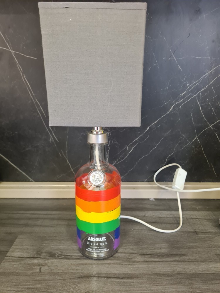 Absolut Vodka Pride Bottle Lamp LIMITED EDITION - TAKING PRIDE IN DIVERSITY