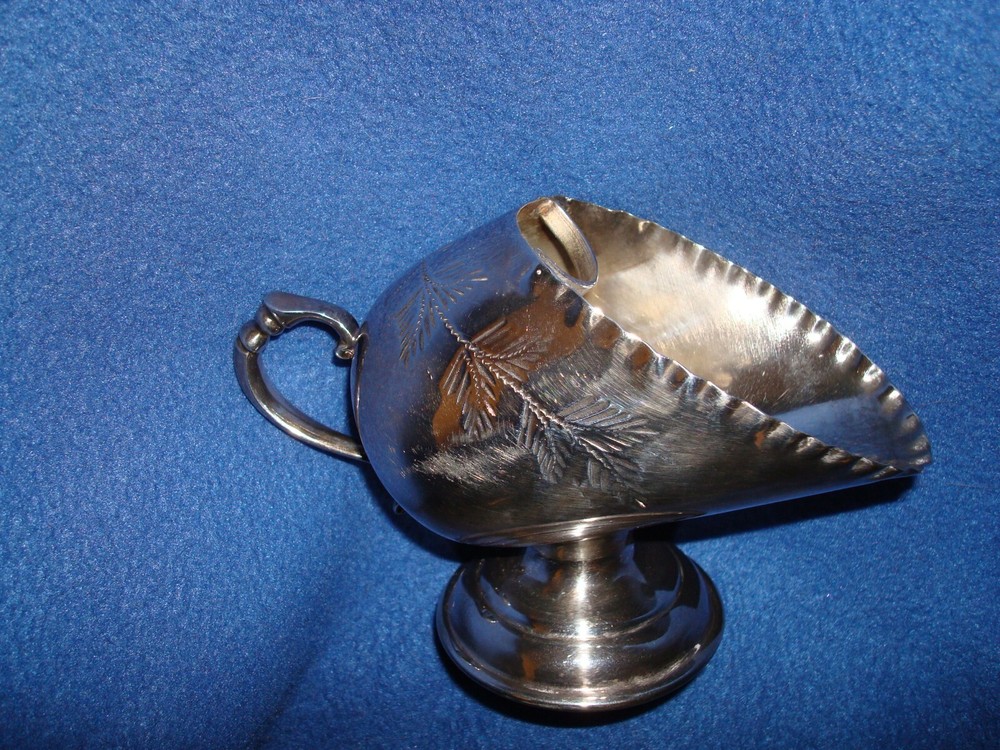 Beautiful EPBM Sugar Scuttle Scoop with inner loop - 5.5" x 2.5" - 3.5" Tall