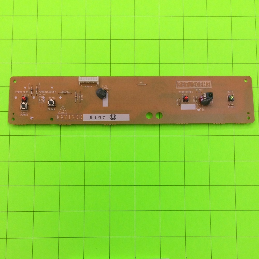 Sharp TU-DTV1000 DTV Decoder Cable Power/Timer/HDTV Sp -13A Button K9712DE F