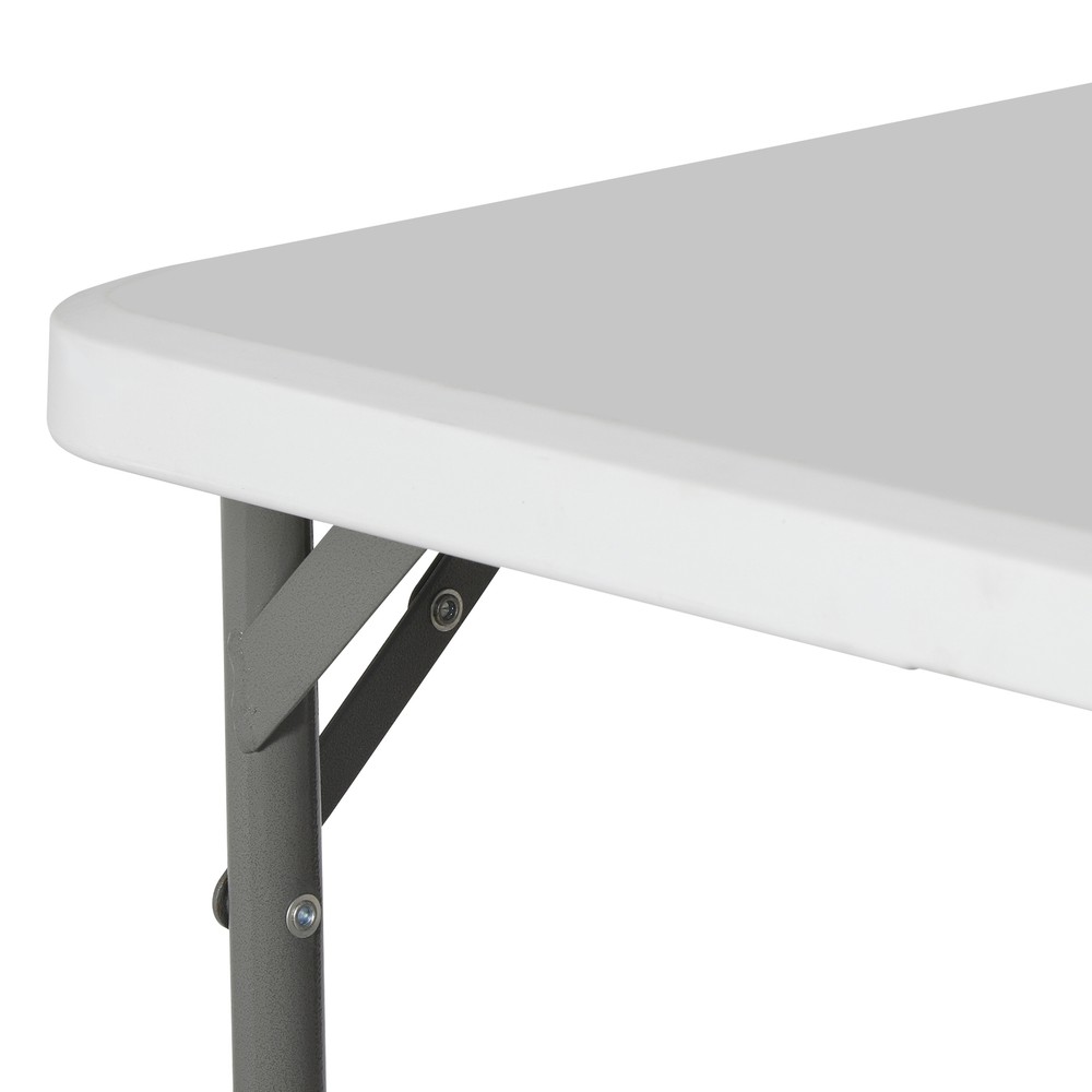 34" Fold in Half Square Table Portable Plastic Dining Card Table Foldable Home