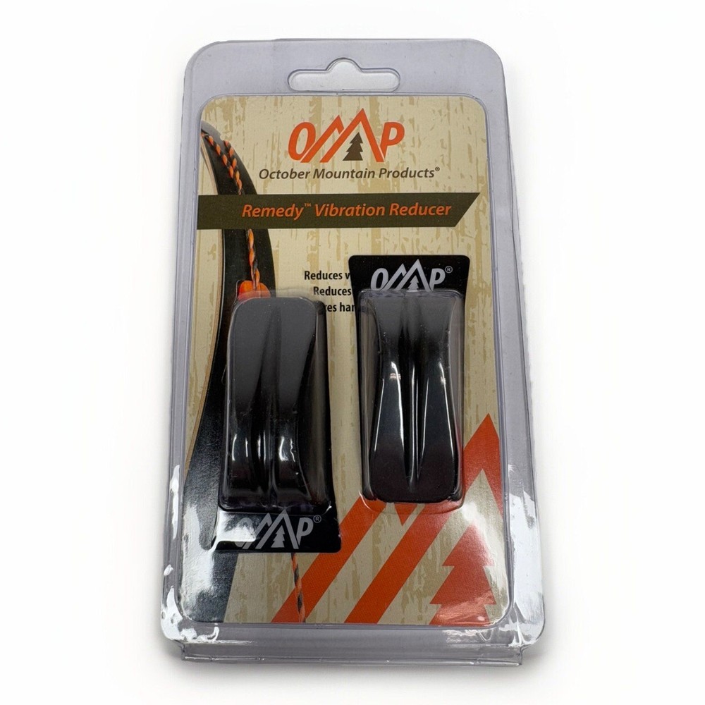 🏹 October Mountain Remedy Black 2 Pack - Bow String Vibration Dampeners